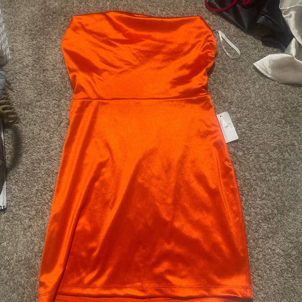 Silk Orange Homecoming/Party dress